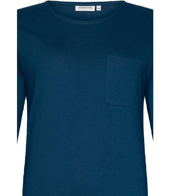 Bio-katoenen dames pyjama met 3/4e lange broek ‘arty leafs’