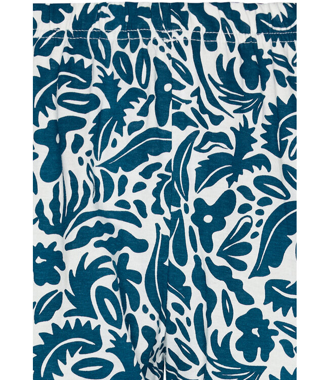 Bio-katoenen dames pyjama met 3/4e lange broek ‘arty leafs’