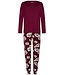Pastunette Premium Luxe lounge dames pyjama met knopen 'bold blooms'