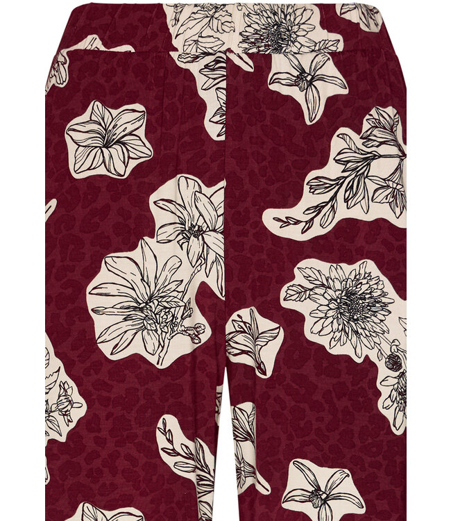 ecovero viscose, luxury lounge pyjama set with buttons 'bold blooms'