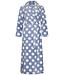 Pastunette Extra lange, warme overslag ochtendjas van coral fleece ‘deeply dotty’