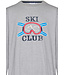 Heren pyjamaset van katoen-polyester-mix met V-hals 'winter ski club'