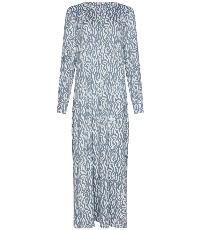 extra long warm nightdress 'watercolour waves