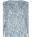 Extra lang warm nachthemd ‘watercolour waves’