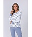 Lila-blauwe katoen badstof dames loungepyjama ‘deeply dotty’