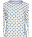 Lila-blauwe katoen badstof dames loungepyjama ‘deeply dotty’