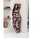 doorknoop dames pyjama van katoen-polyester mix 'bold blooms'