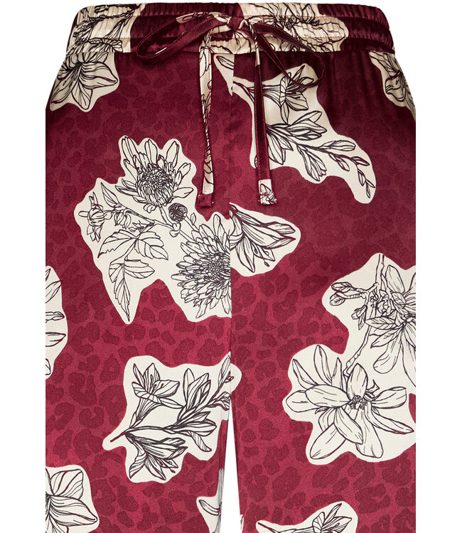 full button polyester-satin-mix pyjama 'bold blooms'