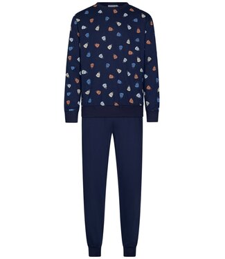 Pastunette for Men Heren pyjamaset van katoen-polyester-mix 'woolly hat'
