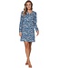 100% organic cotton long sleeve nightdress with buttons 'arty leafs'