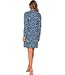 100% organic cotton long sleeve nightdress with buttons 'arty leafs'