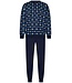Robson Katoenen heren pyjamaset met knopen 'groovy star'
