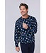men's 100% cotton pyjama set with buttons 'groovy star'