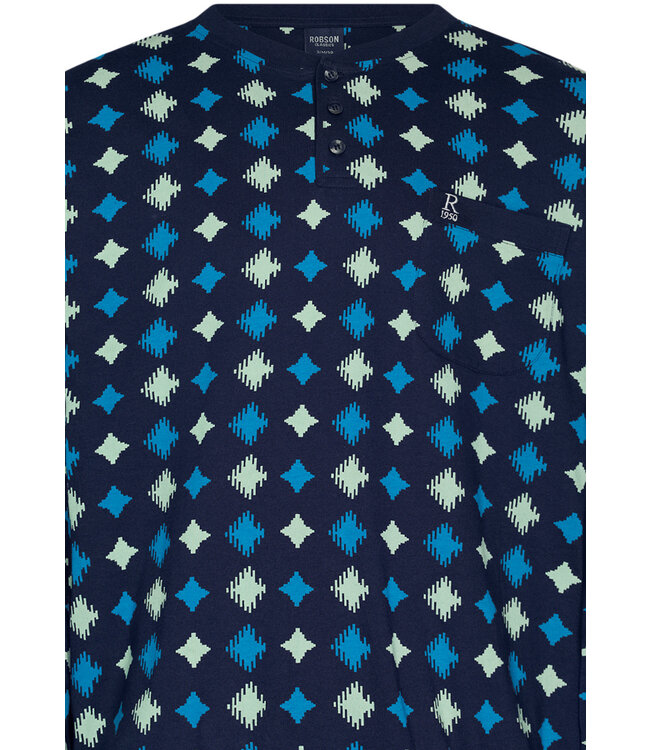 men's 100% cotton pyjama set with buttons 'groovy star'