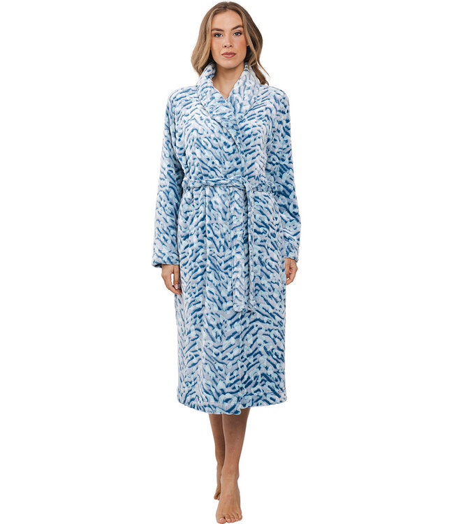 Rebelle ladies morning gown shawlcollar