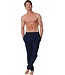 lange blauwe heren lounge-broek van katoen french terry 'mix it men'