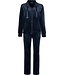 ladies luxury blue velvet home lounge suit with zip 'chic blue velvet'