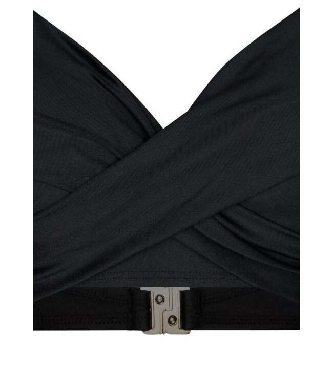 zwarte soft cup bikini met goud detail beautiful beach