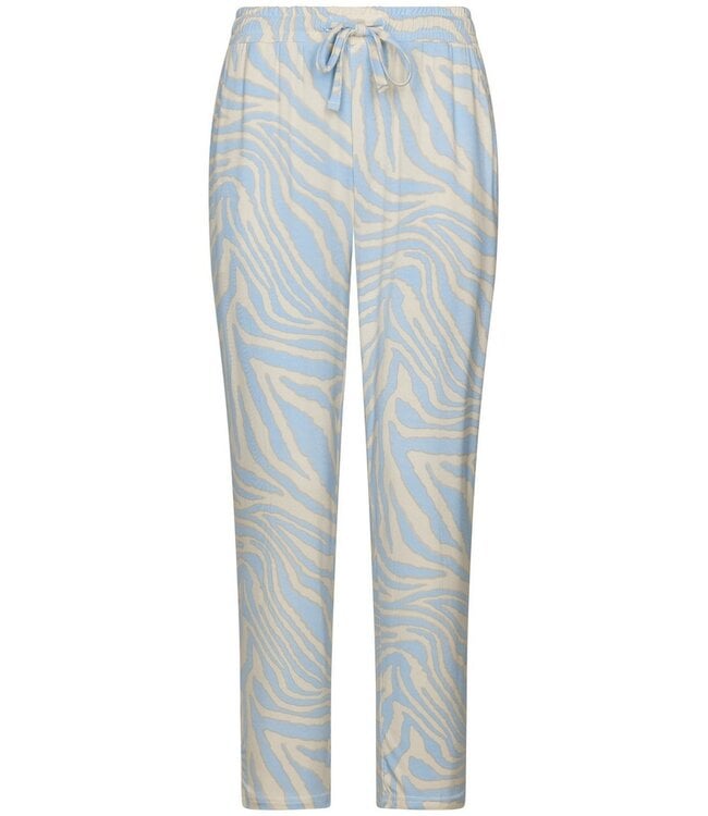 Ecovero viscose dames pyjama korte mouw met knopen Blue Animal