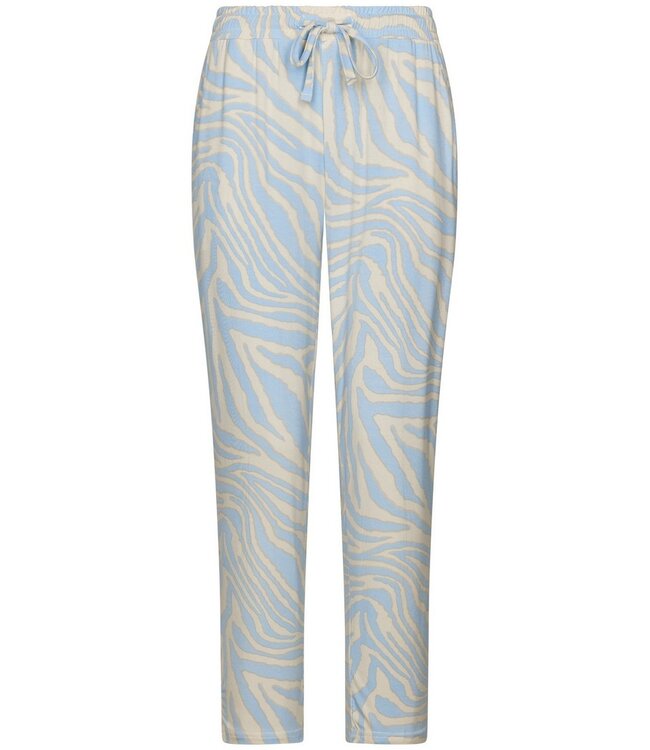 ecovero-viscose short sleeve pyjama with buttons blue animal