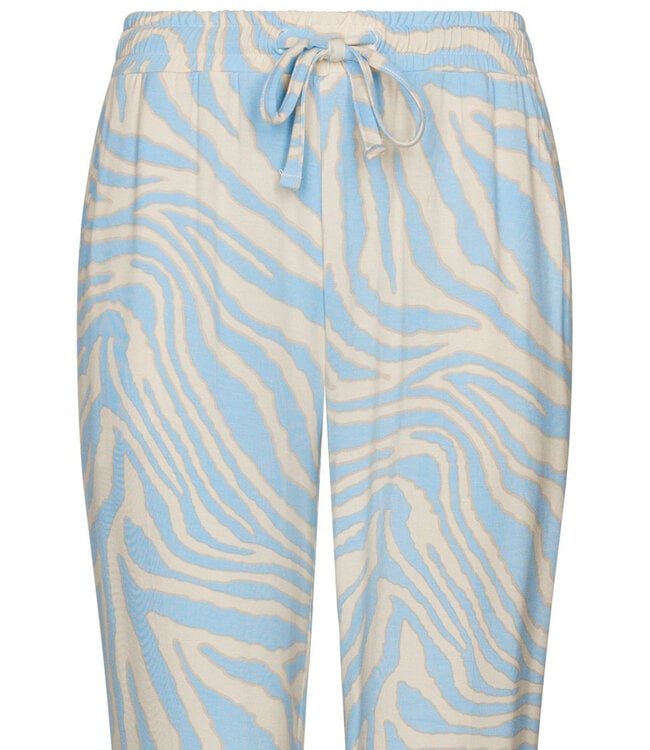 Ecovero viscose dames pyjama korte mouw met knopen Blue Animal