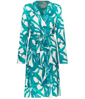 Pastunette Premium ladies luxury viscose-elastane wrap-over kimono sky blue dreams