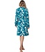 luxe viscose-elastaan dames overslag kimono Sky Blue Dreams