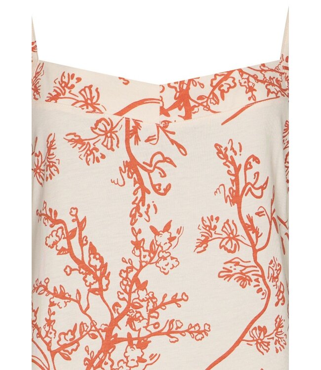 luxury cotton-modal spaghetti nightdress spring garden