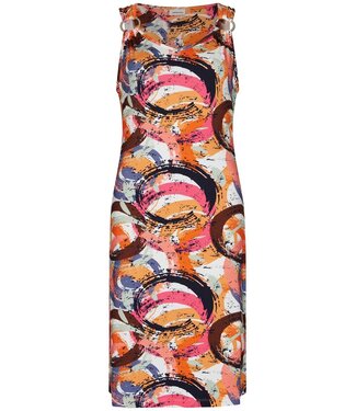 Pastunette Beach Mouwloze strandjurk met V-hals en detail Arty Beach