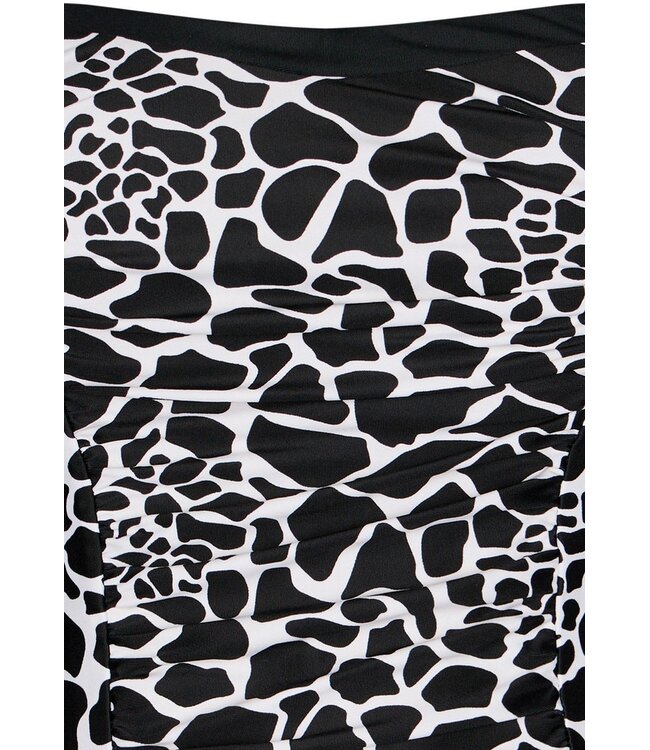 zwart bandeau badpak met soft cups en verstelbare bandjes pebble beach