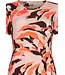 short sleeve extra long beach dress with knot detail paradise pink