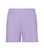 lilac short sleeved cotton-mix ladies shorty set fabulous flower