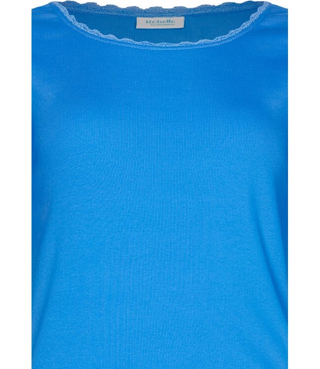 biologisch katoenen dames rib pyjama set korte mouw tropical flower