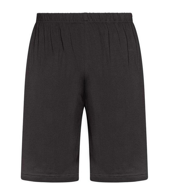 donkergrijze heren shortama van katoen met v-hals Cool Comfort