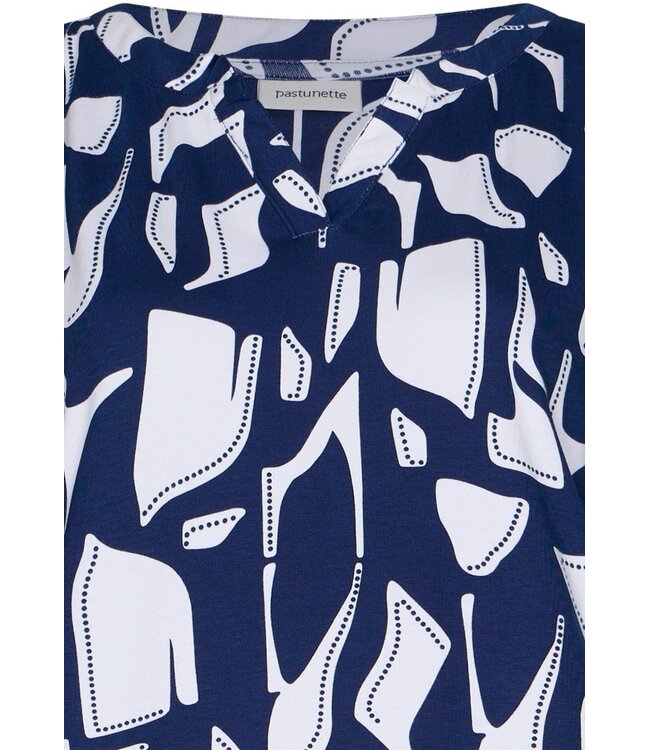 ladies short sleeve organic cotton nightdress graphic art