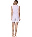 ladies lilac sleeveless cotton shorty set stripey lilac