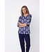 ladies cotton-modal 3/4 sleeve pyjama set floral jewel