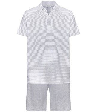 Pastunette for Men comfortabele heren shorty set van badstof Stripe It Comfort