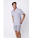 men's cotton terry mix comfortable shorty set stripe it comfort