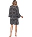 trendy black woven cotton flareed sleeve cover up pebble beach