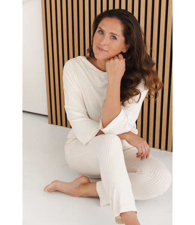 luxury soft modal home lounge suit soft subtle stripe