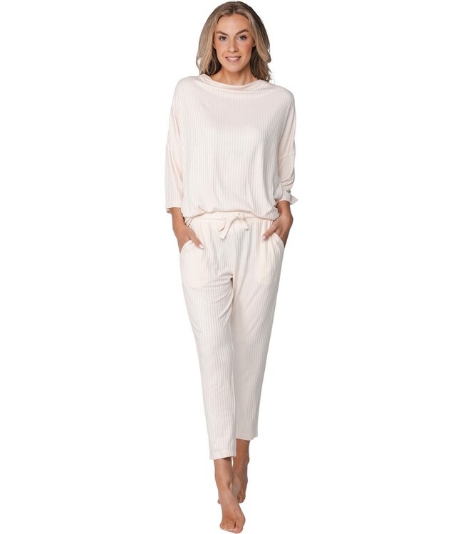 luxury soft modal home lounge suit soft subtle stripe