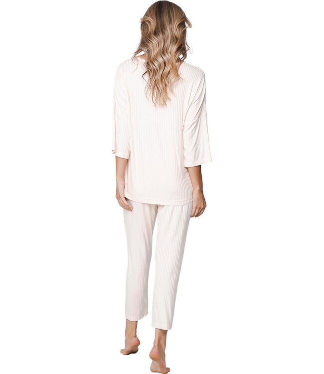 luxury soft modal home lounge suit soft subtle stripe