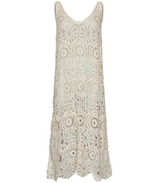 Pastunette Beach beautiful see-through cream cotton sleeveless beachdress chic crochet