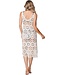 beautiful see-through cream cotton sleeveless beachdress chic crochet