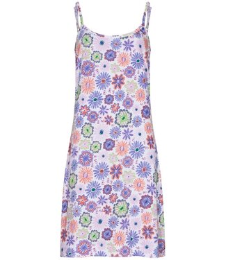 Rebelle lilac organic cotton spaghetti nightdress fabulously flowerly