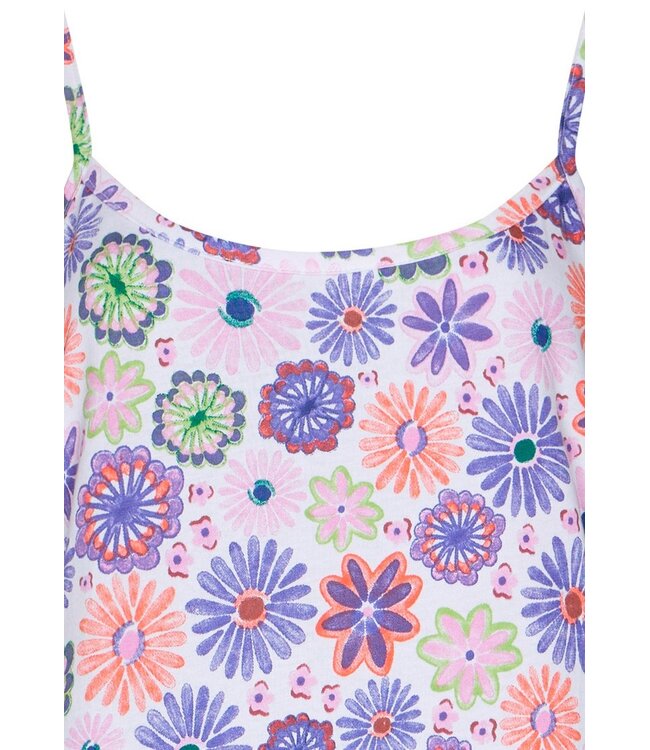 lilac organic cotton spaghetti nightdress fabulously flowerly