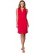 red sleeveless v neck beachdress with pretty detailing chic beach