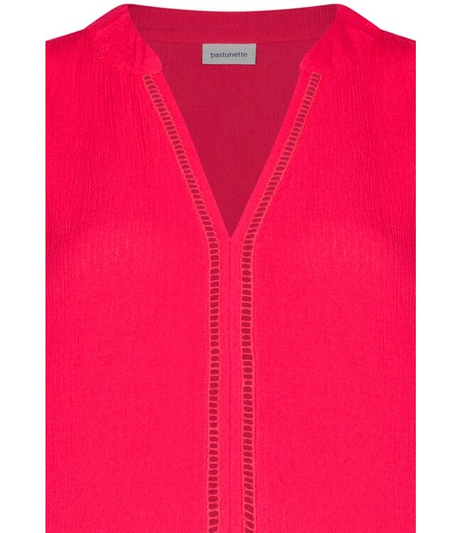 red sleeveless v neck beachdress with pretty detailing chic beach