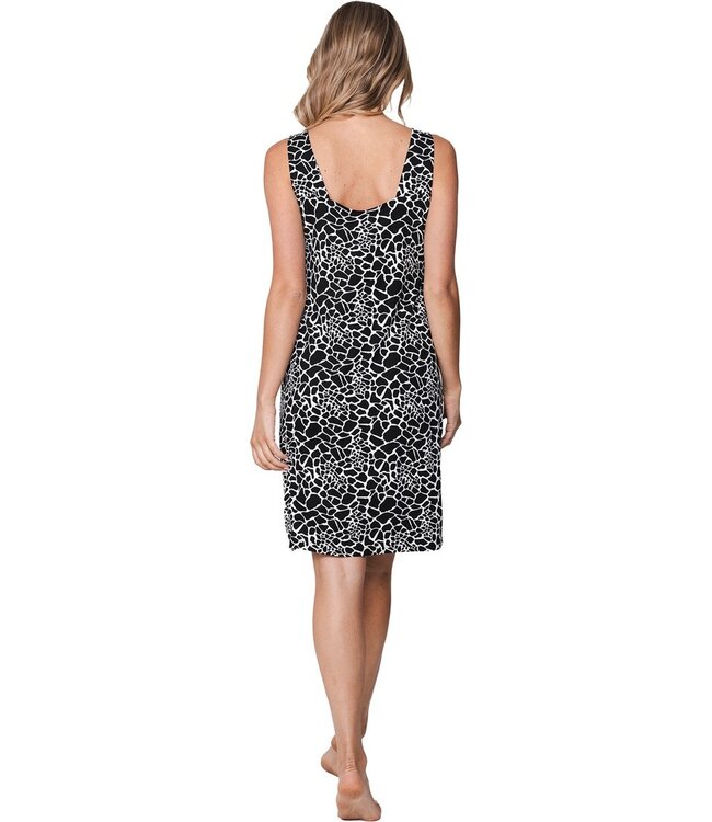 trendy black wide strap sleeveless beach dress pebble beach